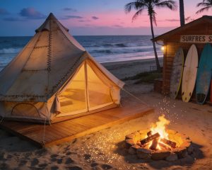 Aprender a dormir fuera de casa también es parte del campamento